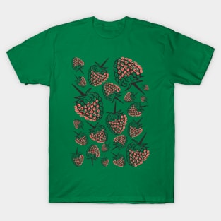 Feel Raspberry Summer Pattern T-Shirt